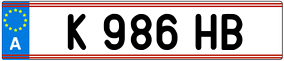 Trailer License Plate